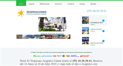 Desktop Screenshot of hoteltropicanoacapulco.com